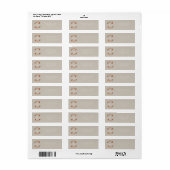 Moderne herfstbladeren Thanksgiving adres Etiket (Full Sheet)
