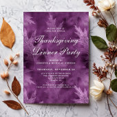 Moderne herfstbladeren Thanksgiving dinerfeest Kaart