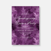 Moderne herfstbladeren Thanksgiving dinerfeest Kaart
