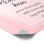 Moderne herfstbloem Dusty Rose Mimosa bar     Poster (Hoek)