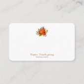 Moderne herfstpompoenen Pattern Thanksgiving Plaatskaartje (Voorkant)