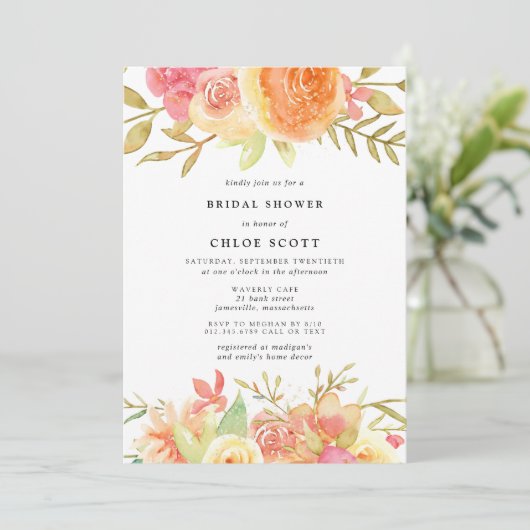 Moderne herfstvozen bruidsfeest kaart (Staand voorkant)