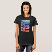 Moderne Herhaalde Tekst Normale Mens T-shirt (Voorkant volledig)