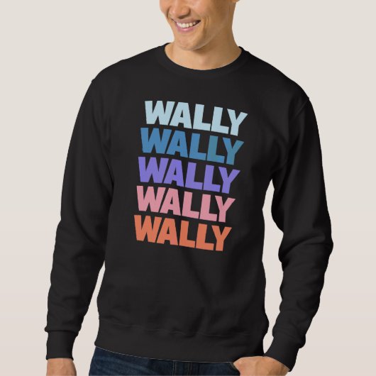Moderne Herhaalde tekst Wally Trui (Voorkant)