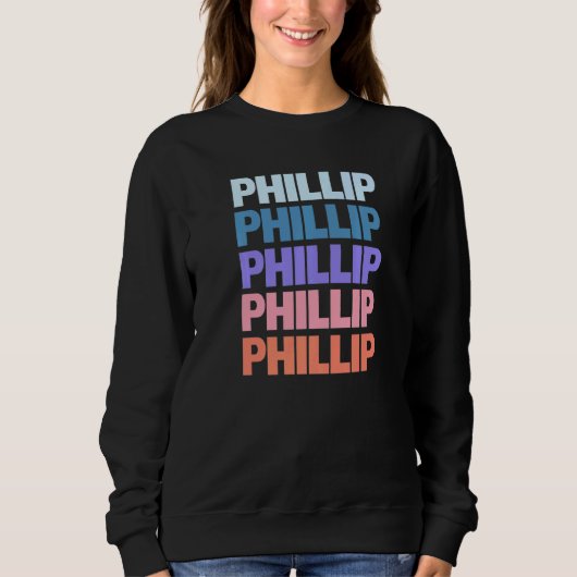Moderne herhaalde tekstPhillip Trui (Voorkant)