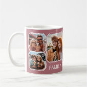 Moderne Herinnering 6 Foto Collage Sjabloon Roze C Koffiemok (Links)