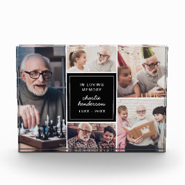 Moderne herinnering aan een geliefde 5-foto memori fotoblokken