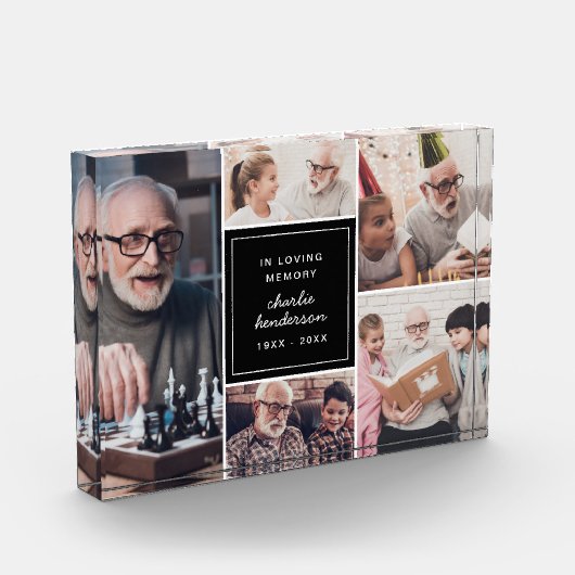 Moderne herinnering in liefdevolle herinnering 5-f fotoblokken (Links)