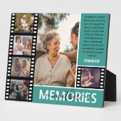 Moderne Herinneringen Foto Collage & Bericht Mama Fotoplaat (Zijkant)