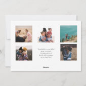 Moderne Herinneringen Nieuwjaar Fotokaart Feestdagenkaart (Achterkant)