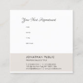 Moderne herinneringen voor benoeming van leden Bel Afsprakenkaartje (Voorkant)