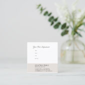 Moderne herinneringen voor benoeming van leden Bel Afsprakenkaartje (Staand voorkant)