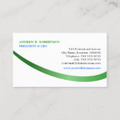 Moderne hersizable Swoosh Monogram Visitekaartje (Achterkant)