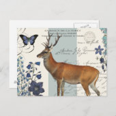 moderne herten briefkaart (Voorkant / Achterkant)