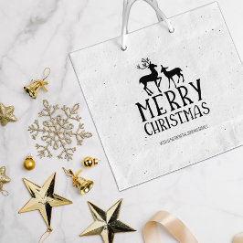 Moderne Herten Vrolijk Kerstfeest, Familie Groot Rubberstempel