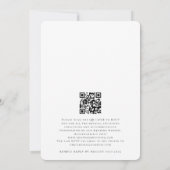 Moderne het Berichten van de Band QR van de Fotobe Kaart (Achterkant)