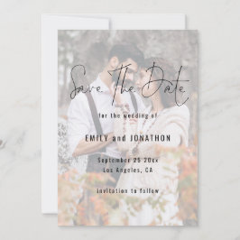 Moderne het Berichten van de Band QR van de Fotobe Save The Date