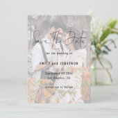 Moderne het Berichten van de Band QR van de Fotobe Save The Date (Staand voorkant)