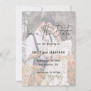 Moderne het Berichten van de Band QR van de Fotobe Save The Date