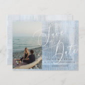 Moderne het Berichten van de Foto van het Manuscri Aankondigingskaart (Voorkant / Achterkant)