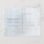 Moderne het Berichten van de Foto van het Manuscri Aankondigingskaart (Achterkant)