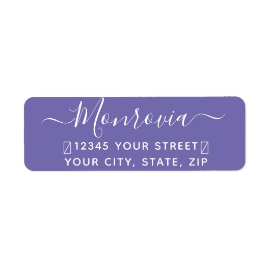 Moderne het Etiket van het Adres van de Terugkeer (Voorkant)