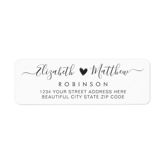 Moderne het Etiket van het Adres van de Terugkeer  (Voorkant)