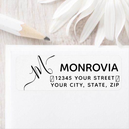 Moderne het Etiket van het het Adres van de Terugk (Insitu)