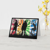 Moderne het Mannetje van de Kaart van de (Gele Bloem)