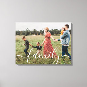 Moderne het manuscriptbekleding van de Familie op  Canvas Afdruk