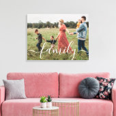 Moderne het manuscriptbekleding van de Familie op  Canvas Afdruk (Insitu (Woonkamer))