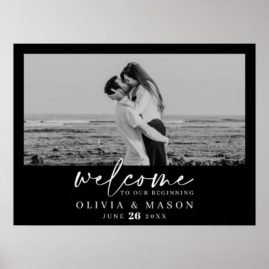 Moderne het Welkome Teken van het Band van het Man Poster (Voorkant)