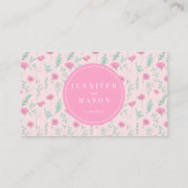 Moderne hete roze bloemenbruiloft RSVP QR-codekaar Informatiekaartje (Achterkant)