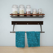 Moderne Hexa Arctic Ursidae Mandala keukenhanddoek