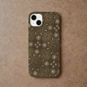Moderne Hexa Sepia Golden Ursidae Case-Mate iPhone Case