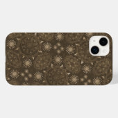Moderne Hexa Sepia Golden Ursidae Case-Mate iPhone Case (Achterkant (horizontaal))