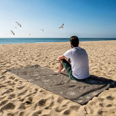 Moderne hexa sepia gouden ursidae mandala kunst strandlaken