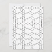 Moderne Hexagon 1 Aankondiging van een foto-Afstud (Achterkant)