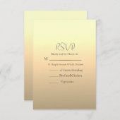 Moderne Hibiscus bruiloft RSVP Kaartje (Voorkant / Achterkant)