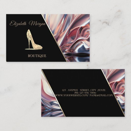 Moderne High Heel Abstract Visitekaartje (Voorkant / Achterkant)