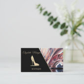 Moderne High Heel Abstract Visitekaartje (Staand voorkant)