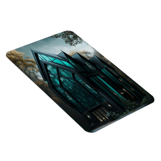 Moderne high-tech Gothic House Buitenontwerp Magneet (Rechterzijde)