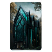 Moderne high-tech Gothic House Buitenontwerp Magneet (Verticaal)