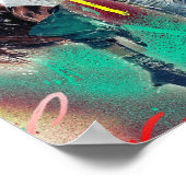 Moderne hiphop danseres tienerkamer poster (Hoek)