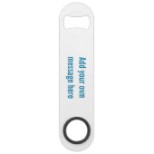 Moderne hipster Vaderdag gepersonaliseerd Speed Flessenopener (Achterkant)