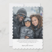 Moderne HO HO HO Kerst Foto Kaart (Achterkant)