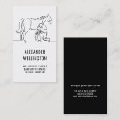 Moderne hoefijzer hoefijzers paardenhoeven Trim Visitekaartje (Voorkant / Achterkant)