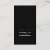 Moderne hoefijzer hoefijzers paardenhoeven Trim Visitekaartje (Achterkant)