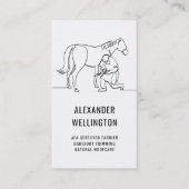 Moderne hoefijzer hoefijzers paardenhoeven Trim Visitekaartje (Voorkant)