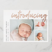 Moderne hoek | Aankondiging van drie foto-Folie (Voorkant)